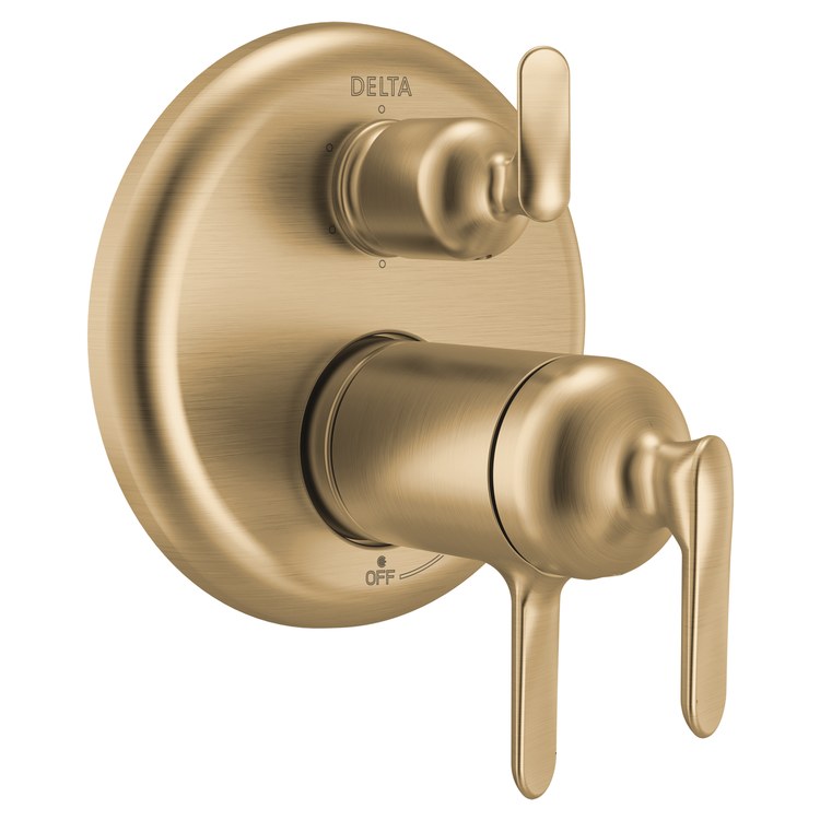 Diverter Trim Bonacci 17T Series Integrated TempAssure 6 Functions Lumicoat Champagne Bronze 3 Lever ADA