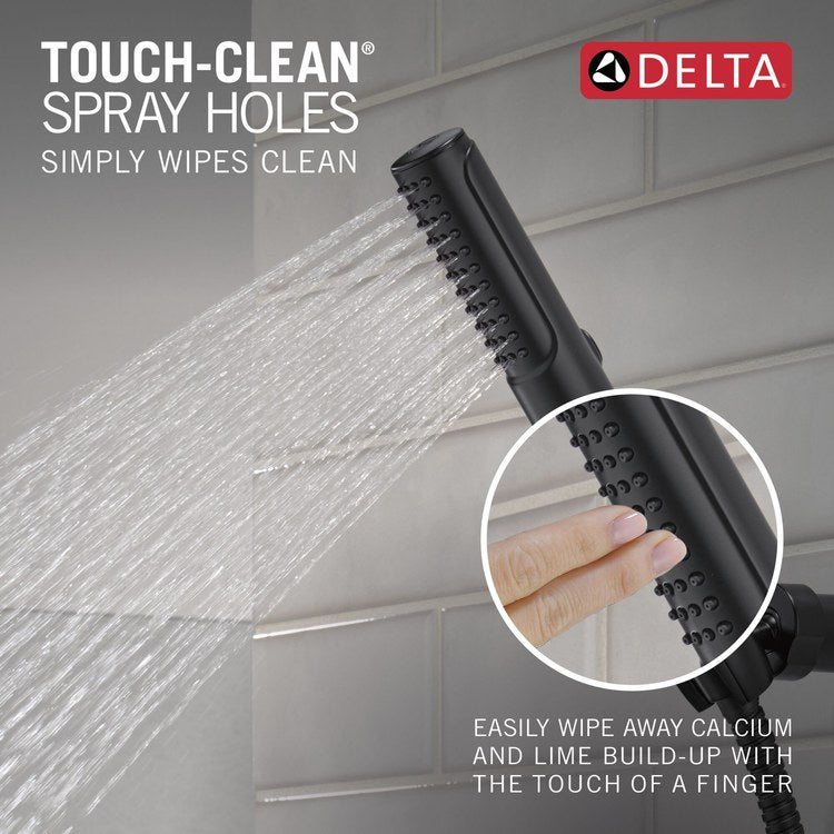 Tub Filler Trim Bonacci with Handshower and Shelf 1 Lever Matte Black WaterSense ADA 7-1/2 Inch Spread Floor 10 Gallons per Minute - Image 2