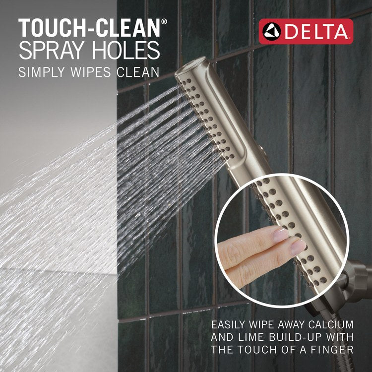Tub Filler Trim Bonacci 2 Lever Lumicoat Stainless WaterSense ADA 7-7/8 Inch Spread Wall - Image 3