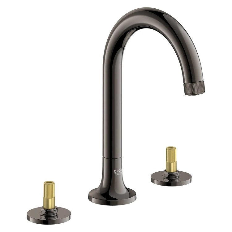Lavatory Faucet Listra Widespread 8 Inch Spread Less Handle WaterSense/CALGreen/cUPC Hard Graphite 1.2 Gallons per Minute Deck 3 Hole EcoJoy - Image 1