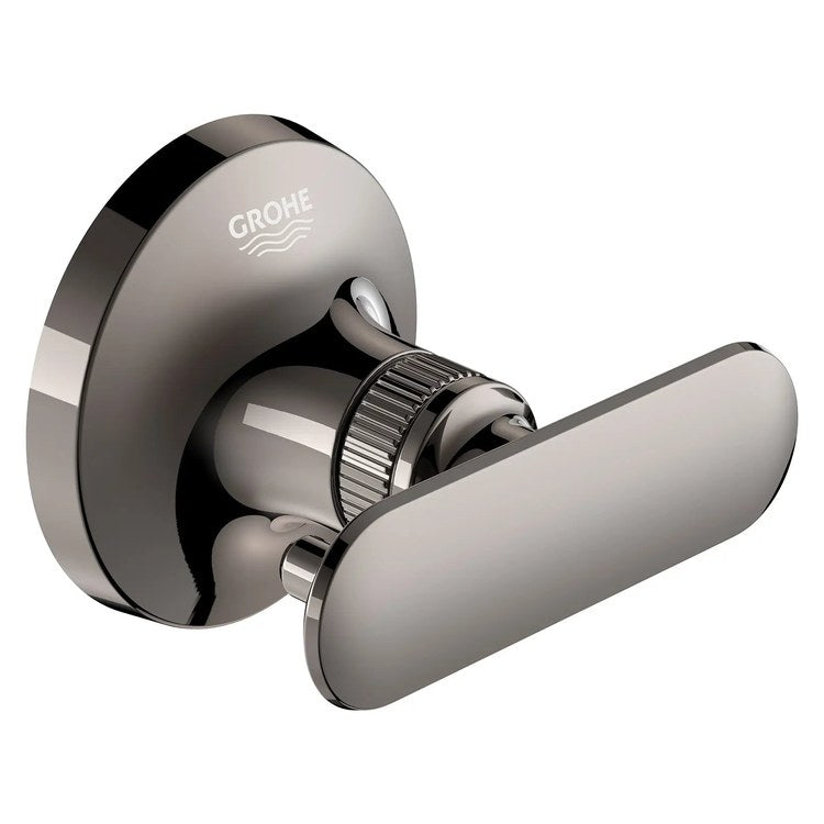 Robe Hook Listra Single Hard Graphite 2-1/2 Inch Wall Metal