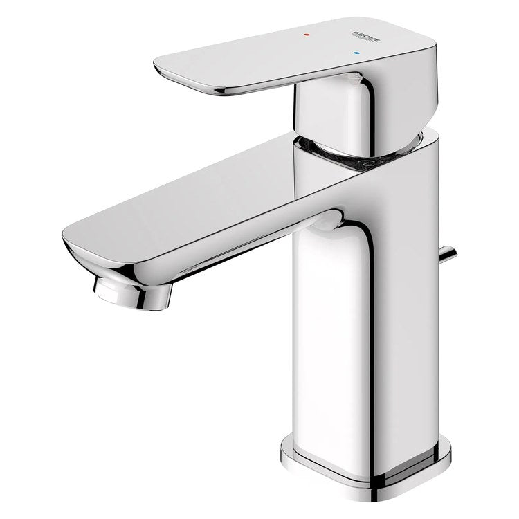 Lavatory Faucet Cubeo Small 1 Lever ADA WaterSense/cUPC StarLight Chrome 1.2 Gallons per Minute Deck Rigid Lift Rod 1 Hole SilkMove/EcoJoy - Image 1
