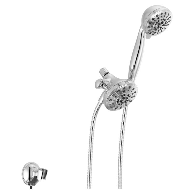 Handshower Combination Universal Showering Components 5 Functions Chrome WaterSense 3-15/16 Inch 1.75 Gallons per Minute