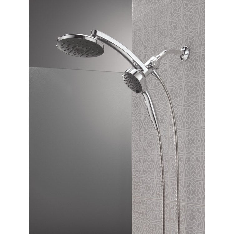 Showerhead PivotPro Universal Showering Components 6 Functions 3-In-1 Raincan Chrome 7 Inch 1.75 Gallons per Minute 360 DEG Pivot Round Integrated Magnetic SureDock Mount - Image 3