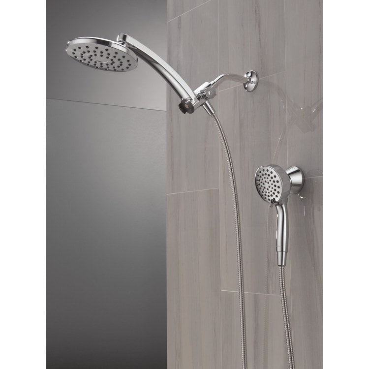 Showerhead PivotPro Universal Showering Components 6 Functions 3-In-1 Raincan Chrome 7 Inch 1.75 Gallons per Minute 360 DEG Pivot Round Integrated SureDock Magnetic Hand Shower Dock - Image 3