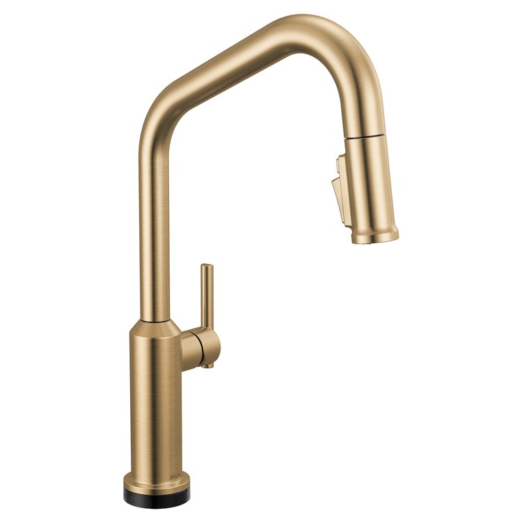 Kitchen Faucet Cordova Touchless 3 Function 1 Lever ADA Lumicoat Champagne Bronze Pull Down Swivel 360 DEG 1/3 Hole Deck Mount MagnaTite/VoiceIQ/Touch2O 1.8 Gallons per Minute