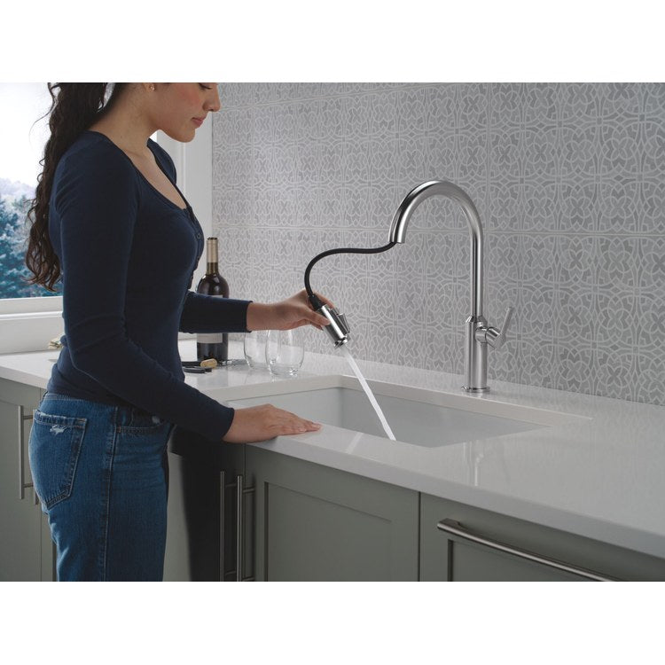 Kitchen Faucet Cordova 3 Function 1 Lever ADA Lumicoat Arctic Stainless Pull Down Swivel 360 DEG 1/3 Hole Deck Mount MagnaTite 1.8 Gallons per Minute - Image 3