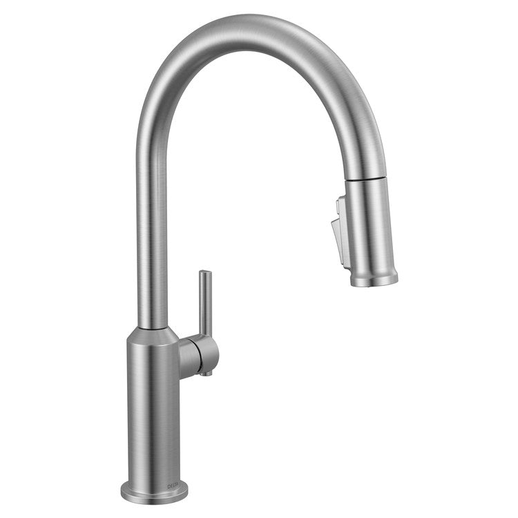 Kitchen Faucet Cordova 3 Function 1 Lever ADA Lumicoat Arctic Stainless Pull Down Swivel 360 DEG 1/3 Hole Deck Mount MagnaTite 1.8 Gallons per Minute - Image 1