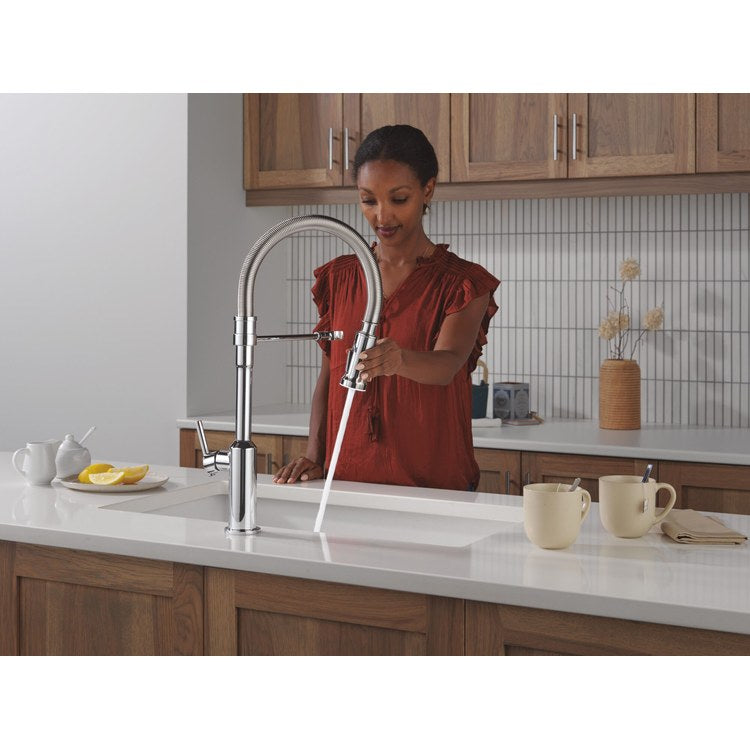 Kitchen Faucet Cordova 2 Function 1 Lever ADA Lumicoat Chrome Swivel 360 DEG Spring Spout 1/3 Hole Deck Mount MagnaTite/SpotLight 1.8 Gallons per Minute - Image 3