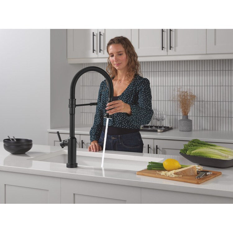 Kitchen Faucet Cordova Touchless 2 Function 1 Lever ADA Matte Black Swivel 360 DEG Spring Spout 1/3 Hole Deck Mount MagnaTite/VoiceIQ/Touch2O/SpotLight 1.8 Gallons per Minute - Image 3