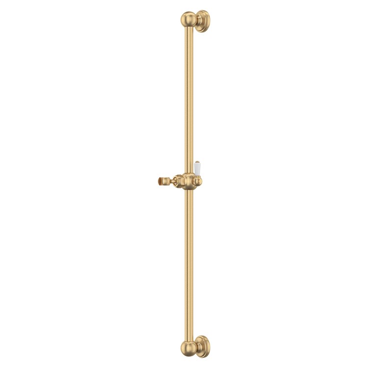 Slide Bar 24 Inch Satin English Gold Brass Wall Mount