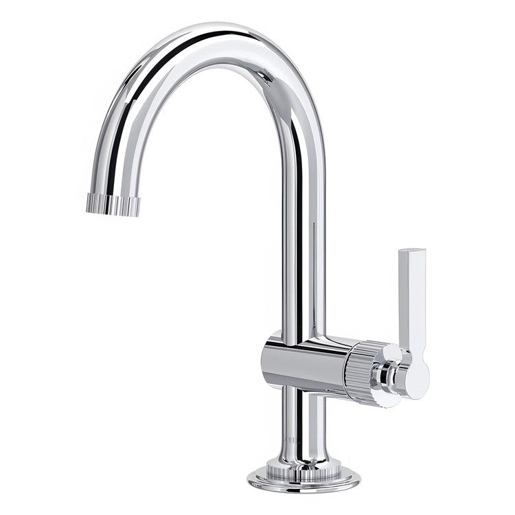 Lavatory Faucet Apadana 1 Lever ADA WaterSense/cUPC Polished Chrome 1.2 Gallons per Minute Deck Push 1 Hole