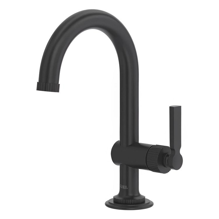 Lavatory Faucet Apadana 1 Lever ADA WaterSense/cUPC Matte Black 1.2 Gallons per Minute Deck Push 1 Hole