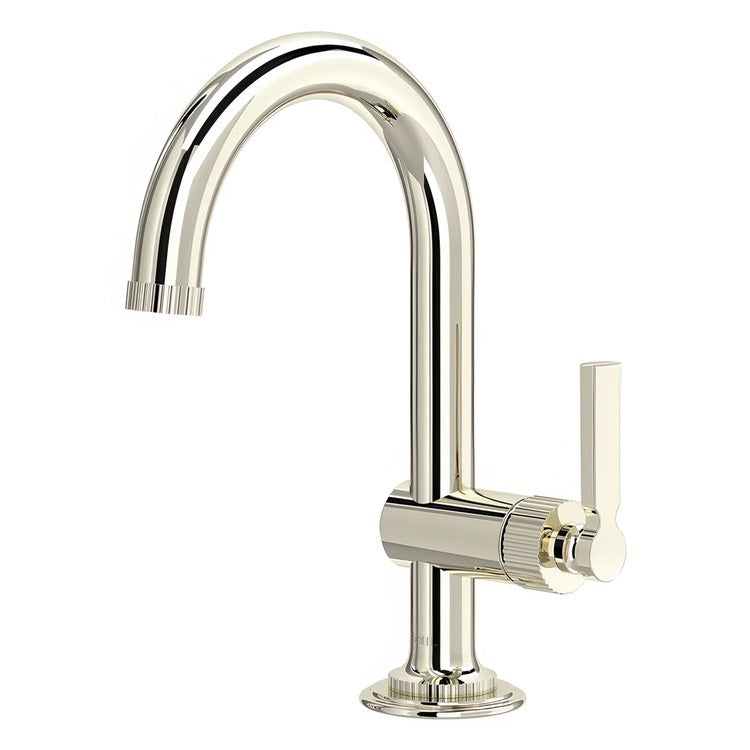 Lavatory Faucet Apadana 1 Lever ADA WaterSense/cUPC Polished Nickel 1.2 Gallons per Minute Deck Push 1 Hole
