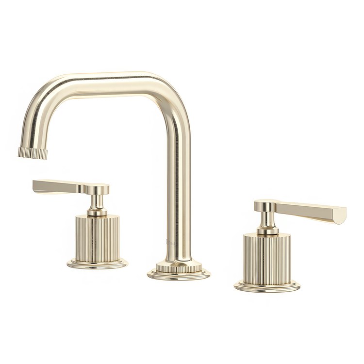 Lavatory Faucet Apadana Widespread 2 Lever ADA cUPC/WaterSense Satin Nickel 1.2 Gallons per Minute Deck Fixed Push Drain 3 Hole