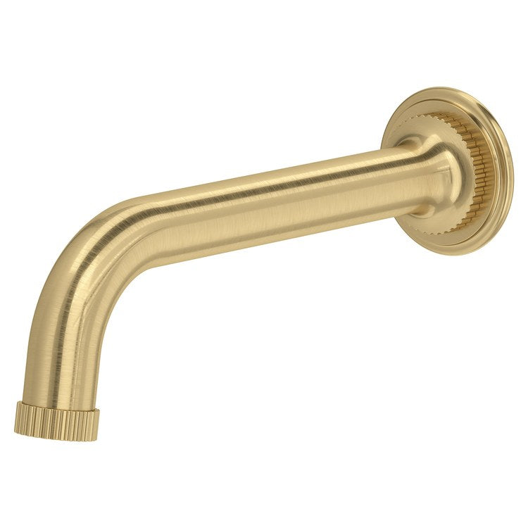 Tub Spout Apadana Antique Gold 7-1/2 Inch Brass 1/2 Inch Male NPT cUPC