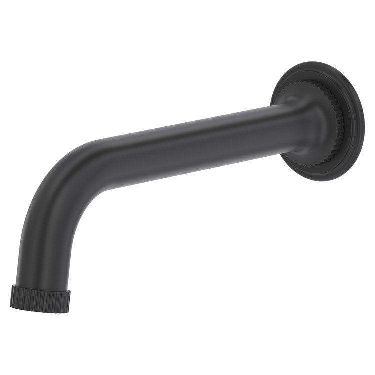 Tub Spout Apadana Matte Black 7-1/2 Inch Brass 1/2 Inch Male NPT cUPC