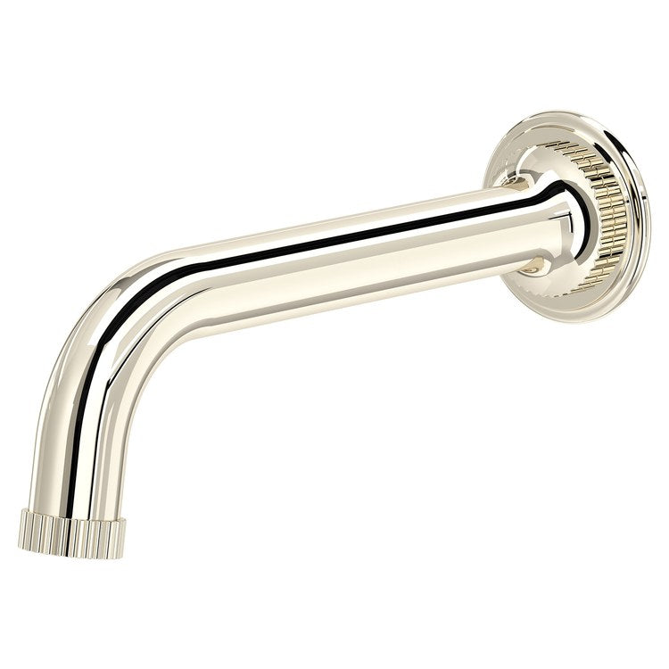 Tub Spout Apadana Polished Nickel 7-1/2 Inch Brass 1/2 Inch Male NPT cUPC