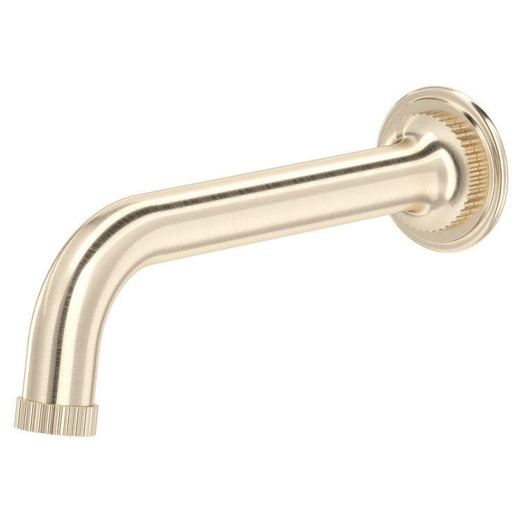 Tub Spout Apadana Satin Nickel 7-1/2 Inch Brass 1/2 Inch Male NPT cUPC