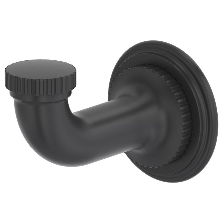 Robe Hook Apadana Single Matte Black 3-1/4 Inch Wall Mount Brass