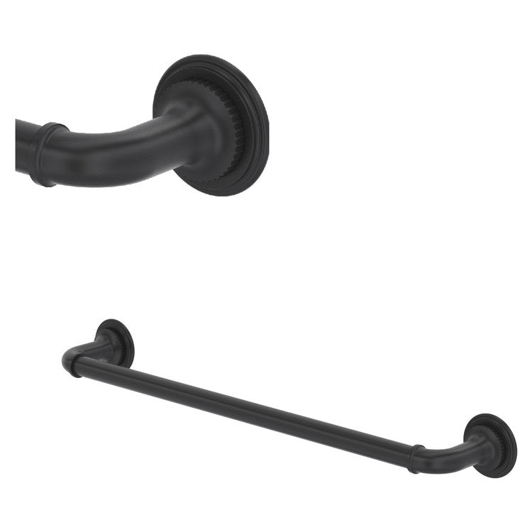 Towel Bar Apadana 18 Inch Single Matte Black Brass