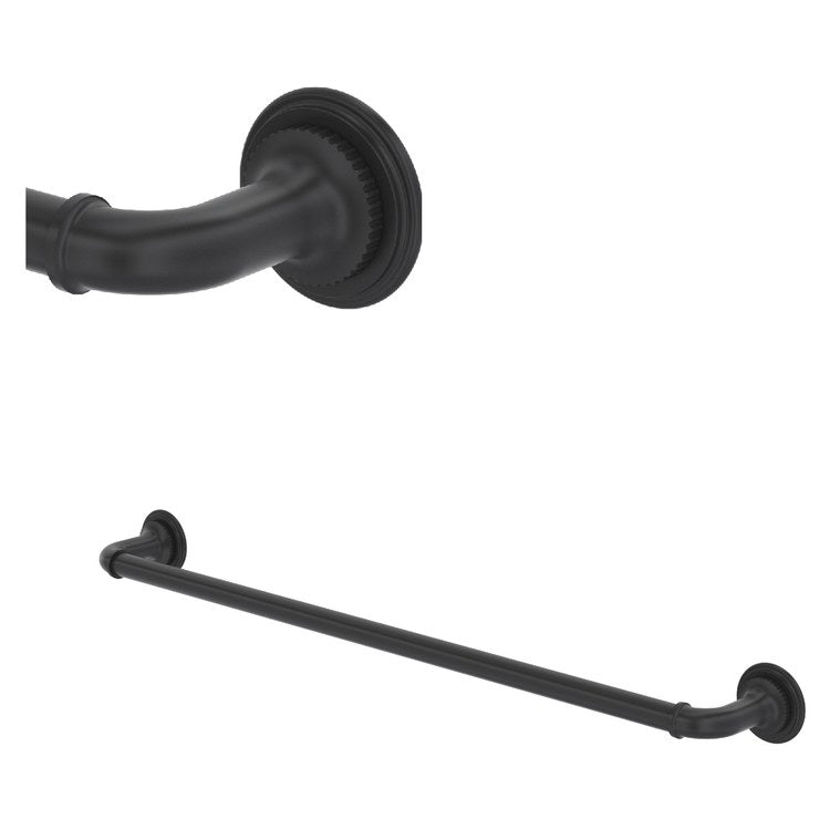 Towel Bar Apadana 24 Inch Single Matte Black Brass
