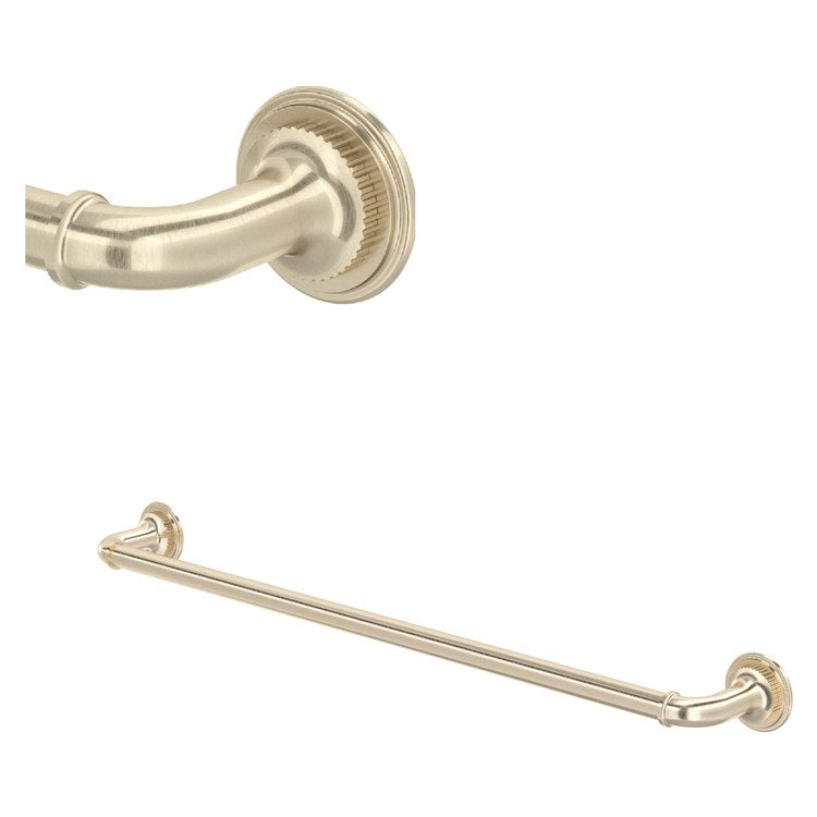 Towel Bar Apadana 24 Inch Single Satin Nickel Brass - Image 1