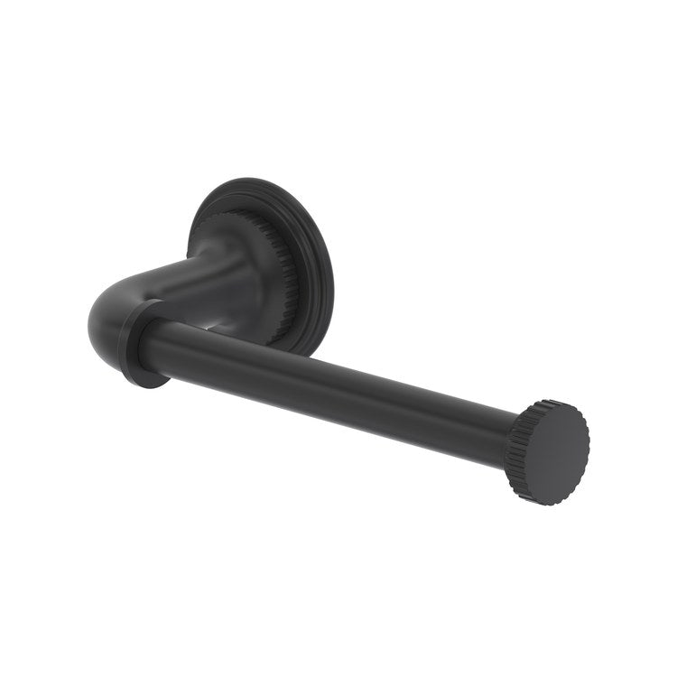 Toilet Paper Holder Apadana Matte Black Brass 6-5/8 Inch 3-1/4 Inch Wall Mount - Image 1
