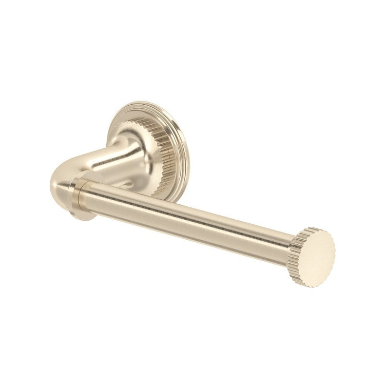 Toilet Paper Holder Apadana Satin Nickel Brass 6-5/8 Inch 3-1/4 Inch Wall Mount