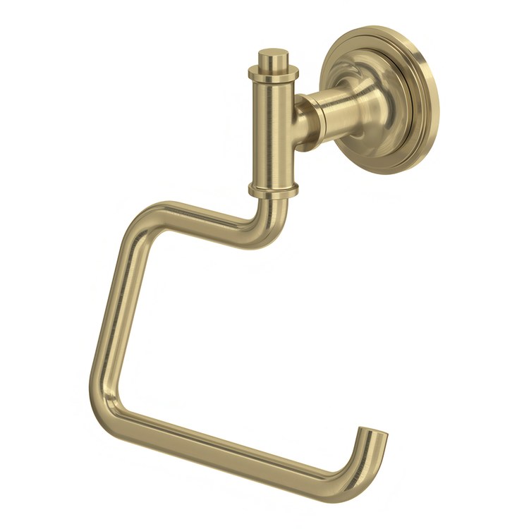 Toilet Paper Holder San Giovanni Open Antique Gold Brass Wall Mount