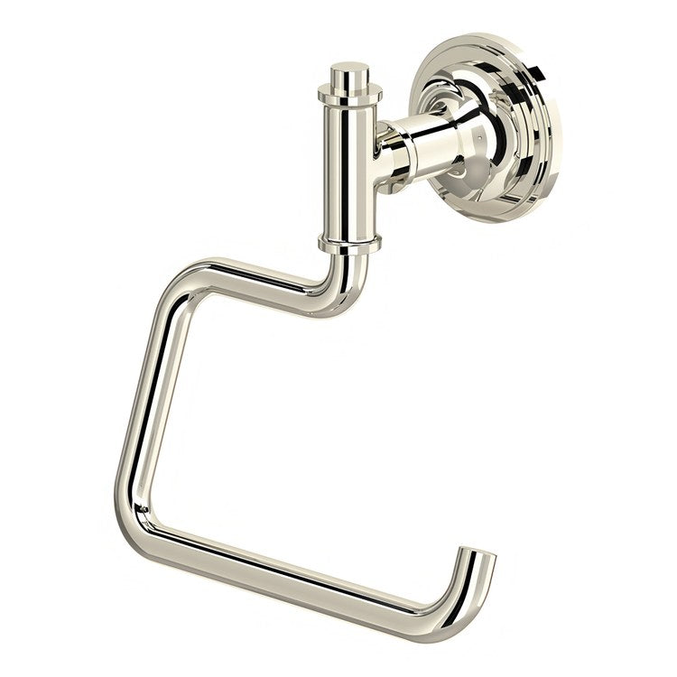 Toilet Paper Holder San Giovanni Open Polished Nickel Brass Wall Mount