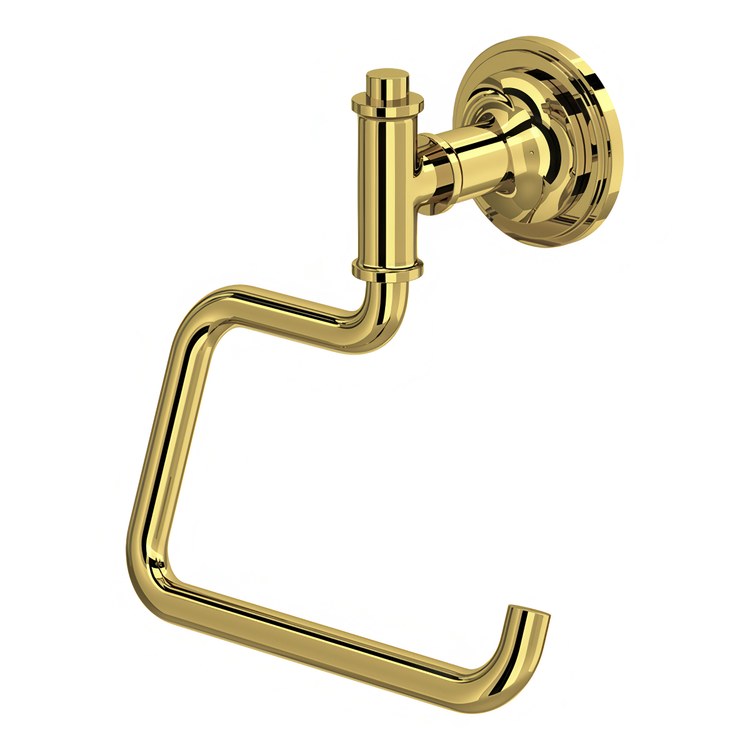 Toilet Paper Holder San Giovanni Open Unlacquered Brass Brass Wall Mount