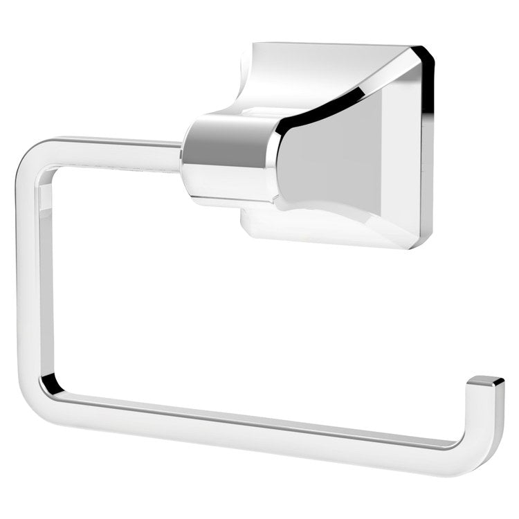 Toilet Paper Holder Park Avenue Open Polished Chrome Metal 5-1/2 Inch 2-3/4 Inch Wall Concealed - Image 1