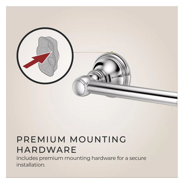 Toilet Paper Holder Tisbury Swivel Polished Chrome Metal 7 Inch 3-3/32 Inch Wall Concealed - Image 2