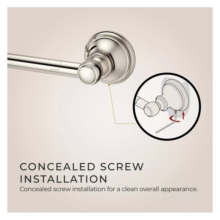 Toilet Paper Holder Tisbury Swivel Polished Nickel Metal 7 Inch 3-3/32 Inch Wall Concealed - Image 2