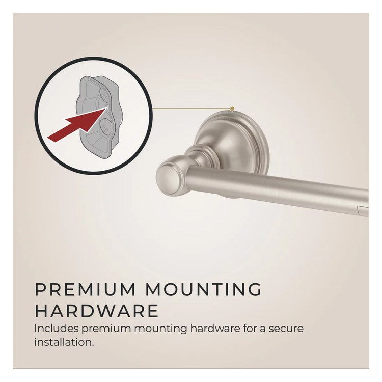 Toilet Paper Holder Tisbury Swivel Brushed Nickel Metal 7 Inch 3-3/32 Inch Wall Concealed - Image 2