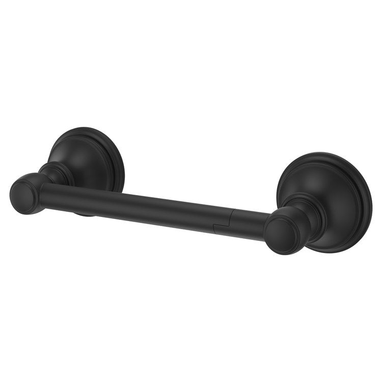 Toilet Paper Holder Tisbury Swivel Spot Defense Matte Black Metal 7 Inch 3-3/32 Inch Wall Concealed - Image 1