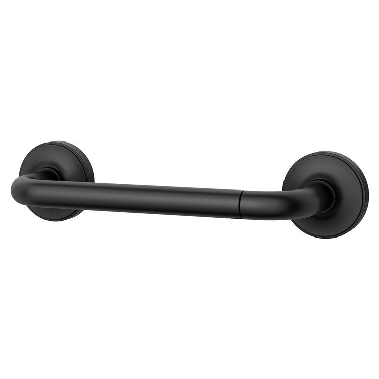 Toilet Paper Holder Tenet Pivot Swing Matte Black Metal 7 Inch 2-13/16 Inch Wall Concealed - Image 1