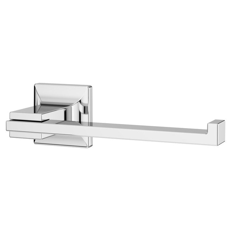 Toilet Paper Holder Verve Fixed Hook Polished Chrome Metal 7 Inch 3-1/32 Inch Wall Concealed - Image 1