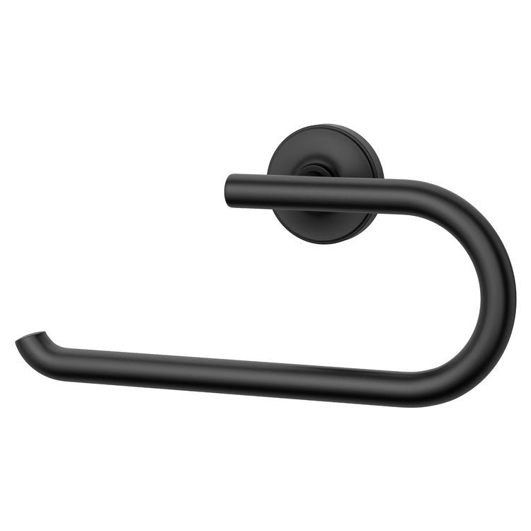 Towel Ring Tenet Open Matte Black Metal 2-7/32 Inch - Image 1