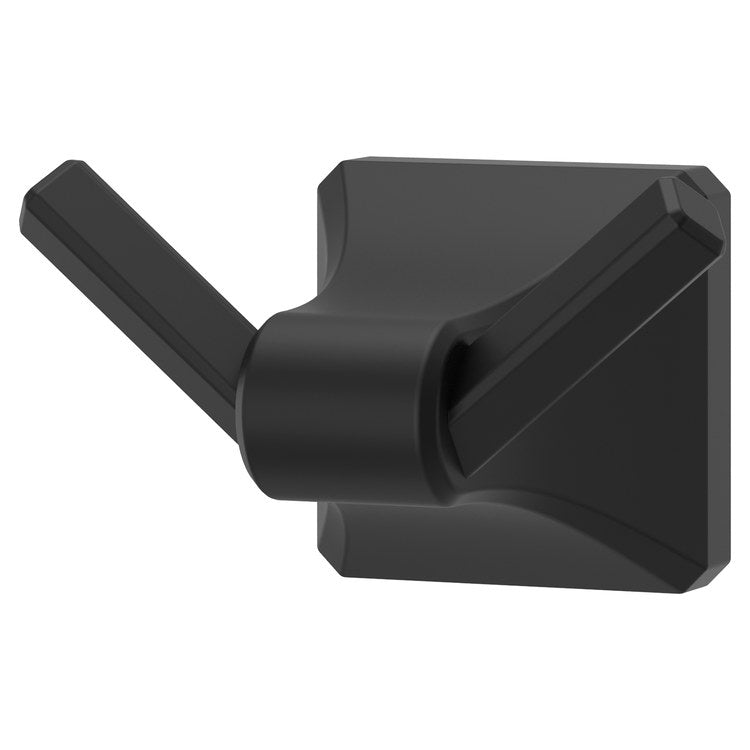 Robe Hook Park Avenue Double Matte Black 2-3/4 Inch Wall Concealed Metal - Image 1