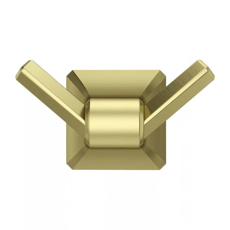 Robe Hook Park Avenue Double Brushed Gold 2-3/4 Inch Wall Concealed Metal - Image 2
