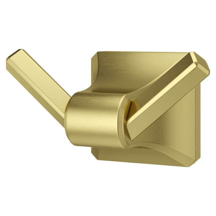 Robe Hook Park Avenue Double Brushed Gold 2-3/4 Inch Wall Concealed Metal - Image 1
