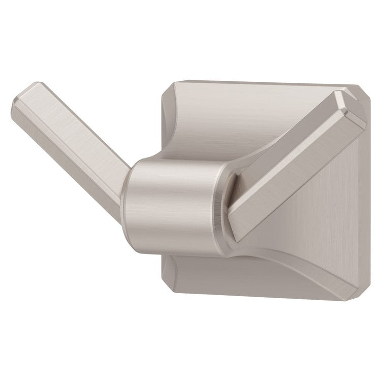 Robe Hook Park Avenue Double Brushed Nickel 2-3/4 Inch Wall Concealed Metal - Image 1