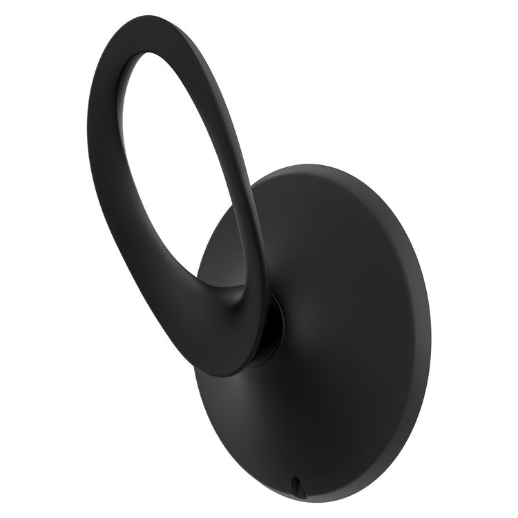 Robe Hook Rhen Single Matte Black 2-1/4 Inch Wall Metal - Image 1