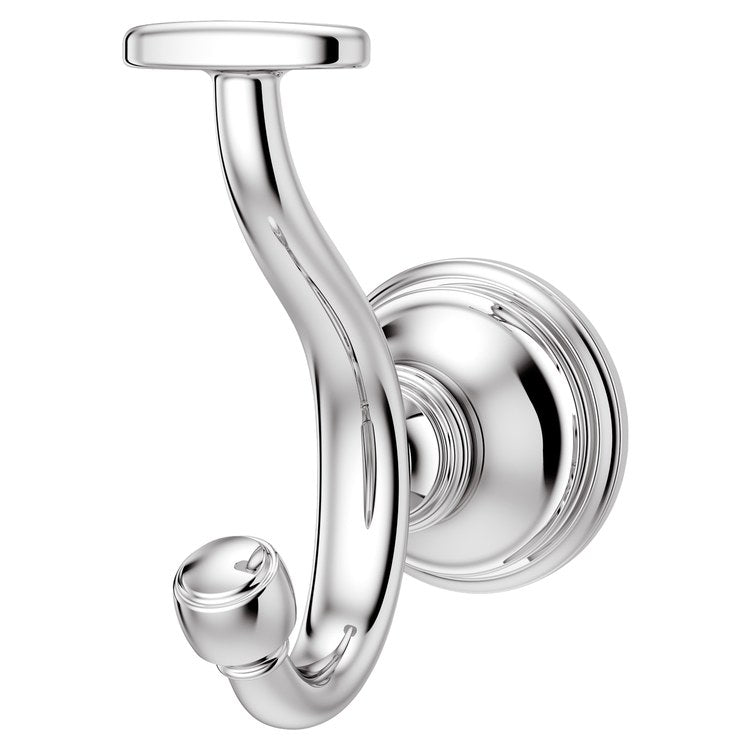 Robe Hook Tisbury Double Polished Chrome 4 Inch Wall Concealed Metal - Image 1