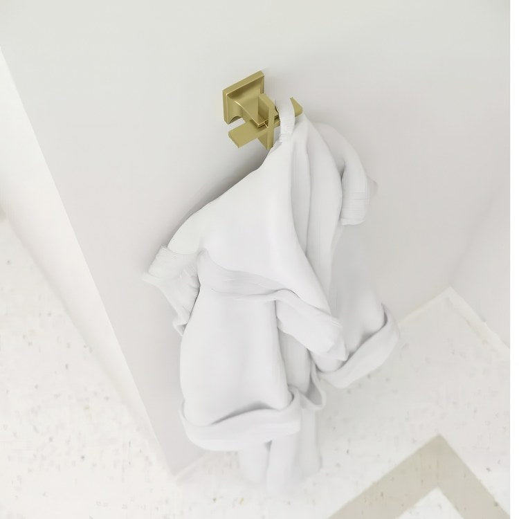 Robe Hook Verve Double Brushed Gold 2-3/16 Inch Wall Concealed Metal - Image 2
