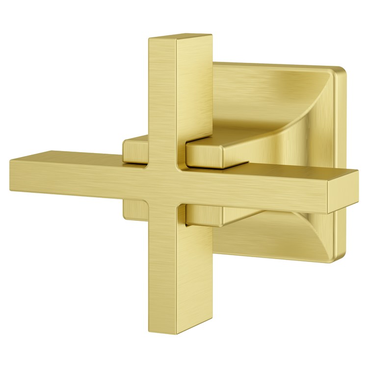 Robe Hook Verve Double Brushed Gold 2-3/16 Inch Wall Concealed Metal - Image 1