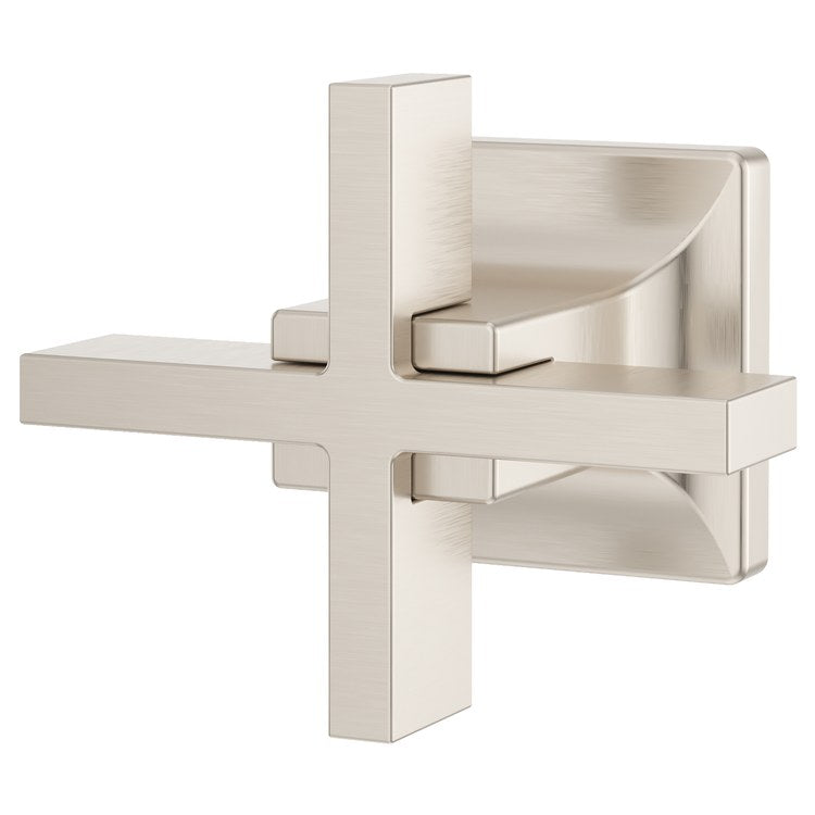 Robe Hook Verve Double Brushed Nickel 2-3/16 Inch Wall Concealed Metal - Image 1