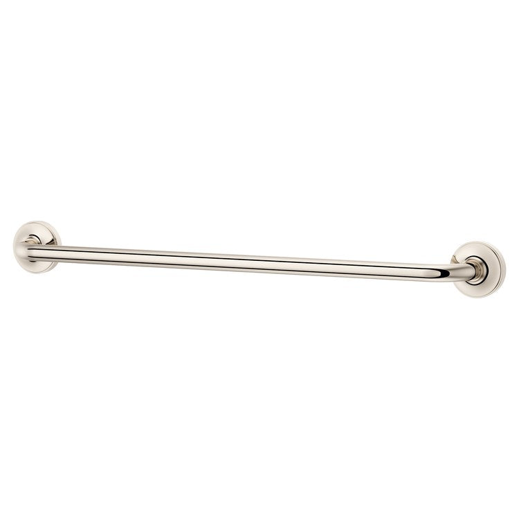 Towel Bar Tenet 18 Inch Single Polished Nickel Metal - Image 1